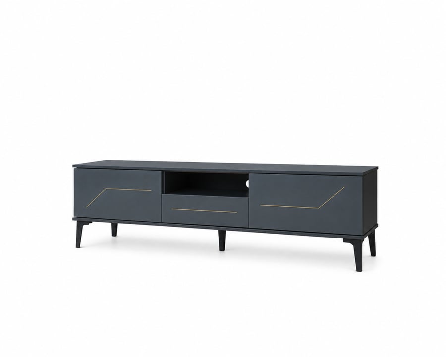 طاوله بلازمه ماليزي 160سم TV-052 DARK GREY