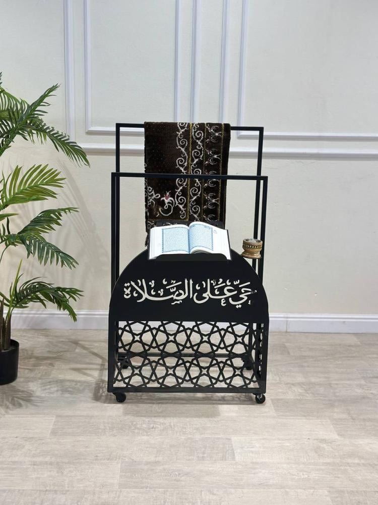 استاند تعليق سجاد صلاة حديد مع حامل مصحف
