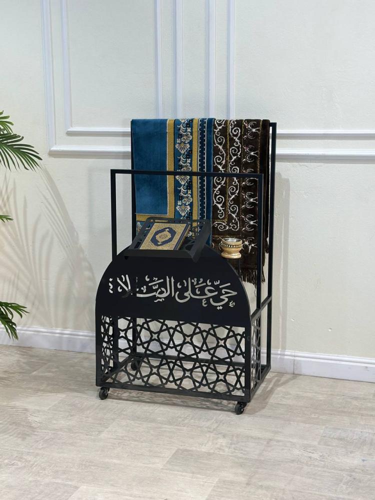 استاند تعليق سجاد صلاة حديد مع حامل مصحف