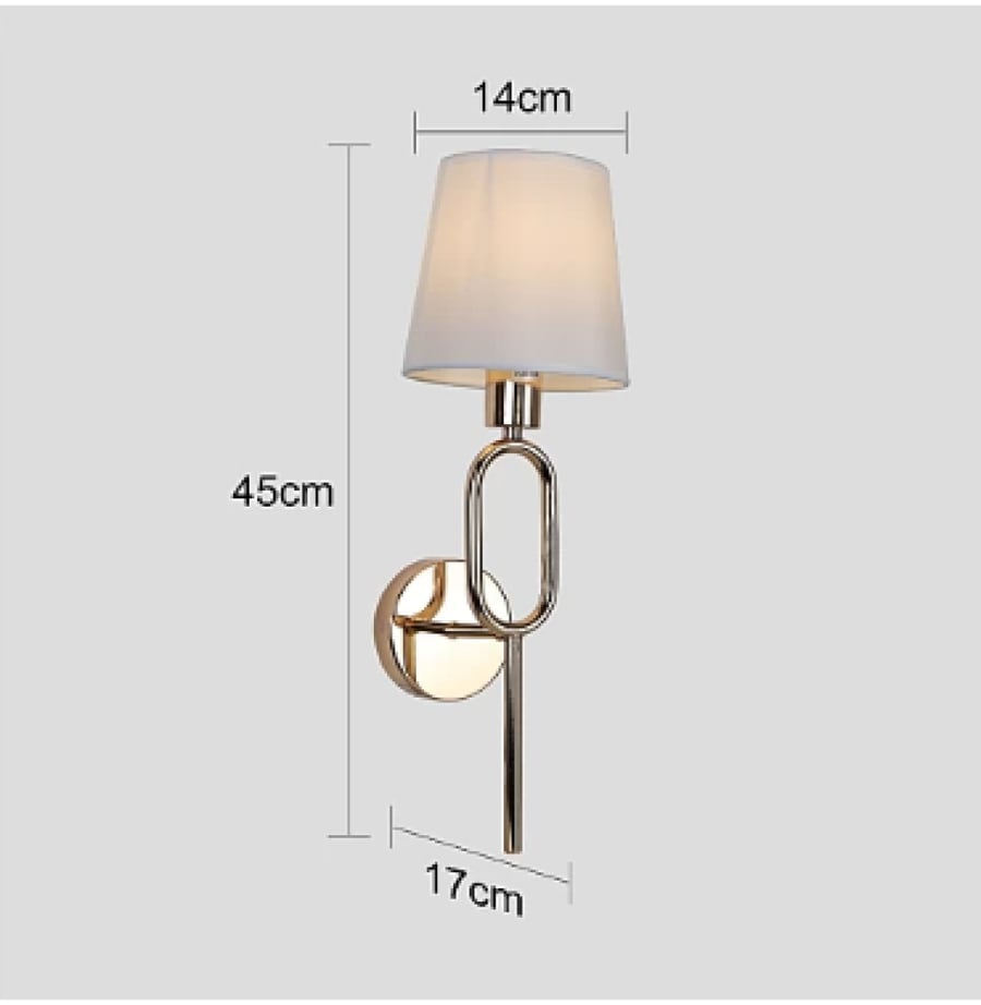 ابليك حائط جداري مودرن ذهبي E14*1L