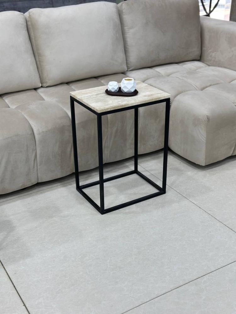 طاولة خدمة رخام  مستطيل بتصميم فاخر من تودو