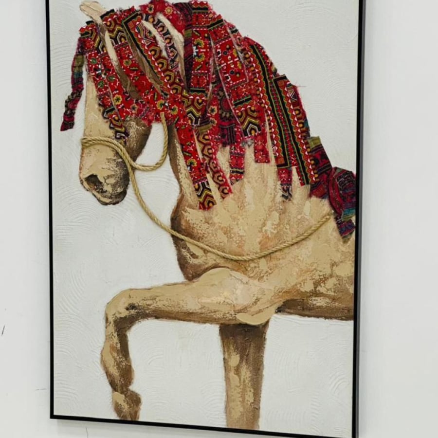 لوحات جدارية خيل 82*122 سم