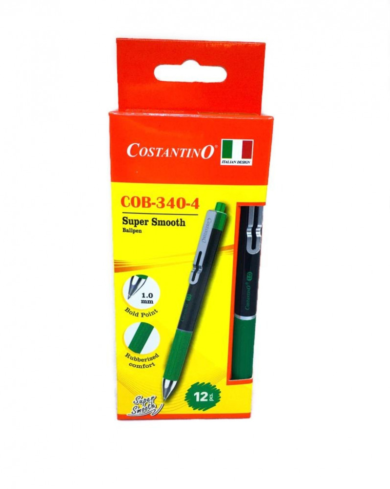 علبة اقلام جافة لون اخضر غامق 1.0mm