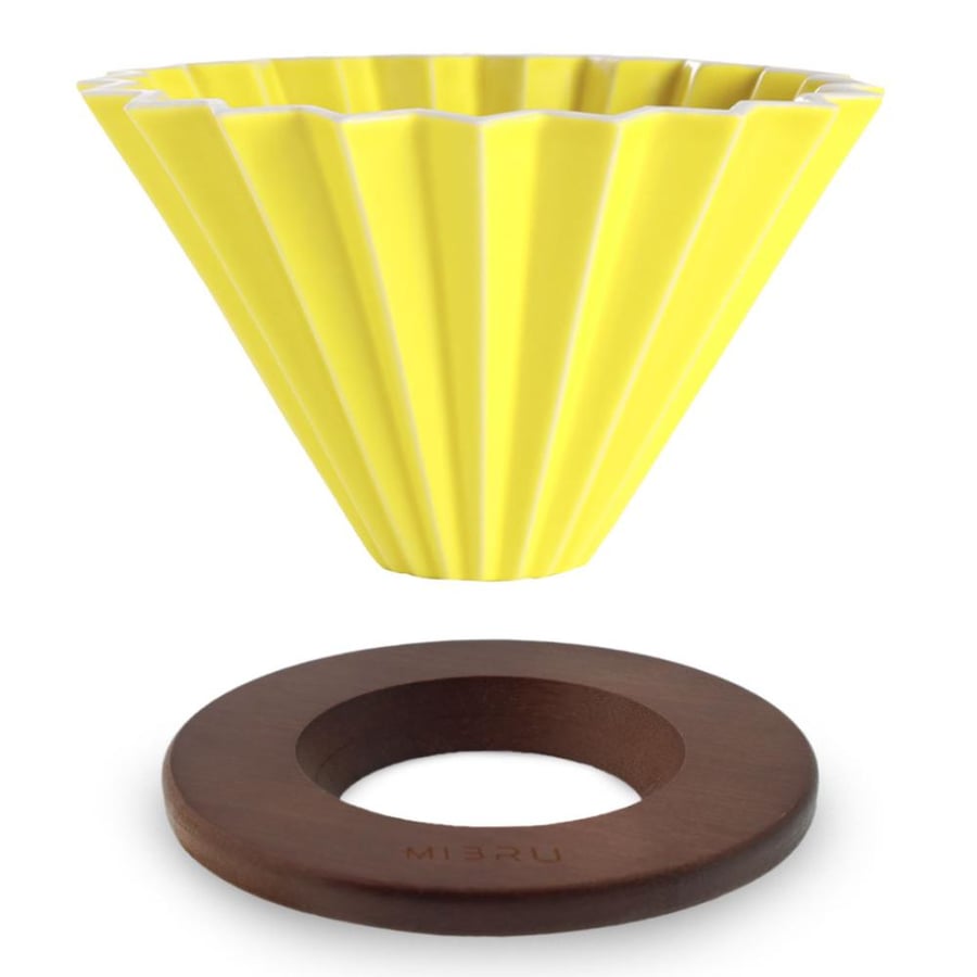 Origami Ceramic V60 Funnel 01 Yellow