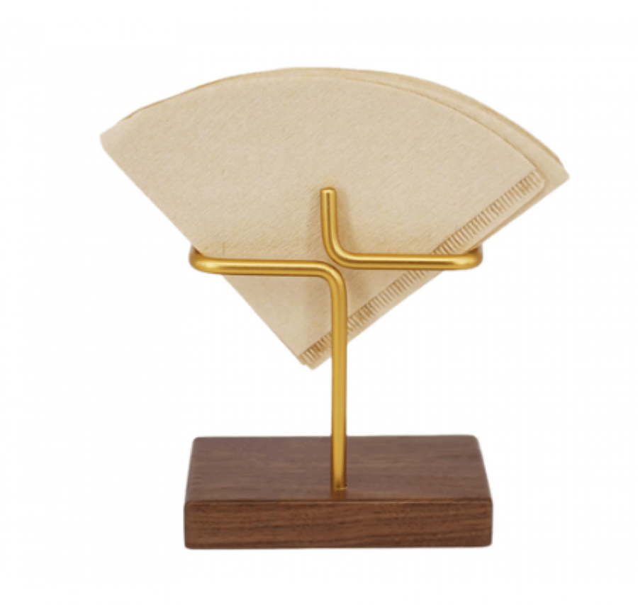 Gilded filter holder stand