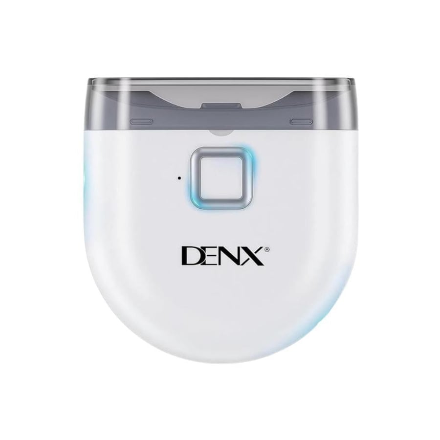 مقص اظافر كهربائي DENX بتصميم أبيض زر تشغيل