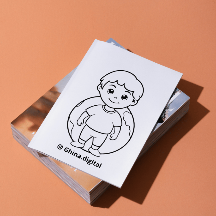 تصميم دفتر تلوين