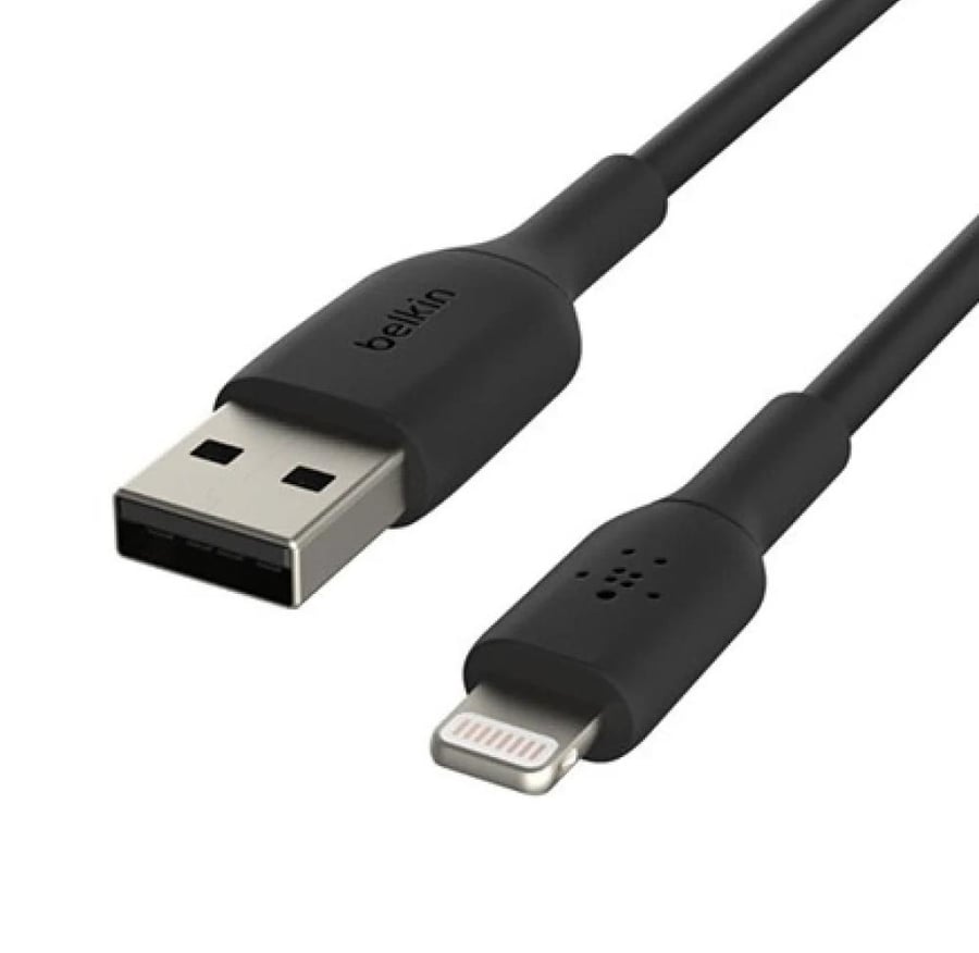 كيبل Lightning للآيفون بطول متر من شركة belkin معتمد من أبل