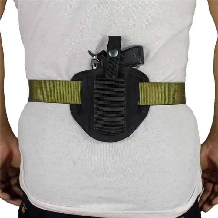 Holster tactical for carrying the pistol, attaches to the belt, secured