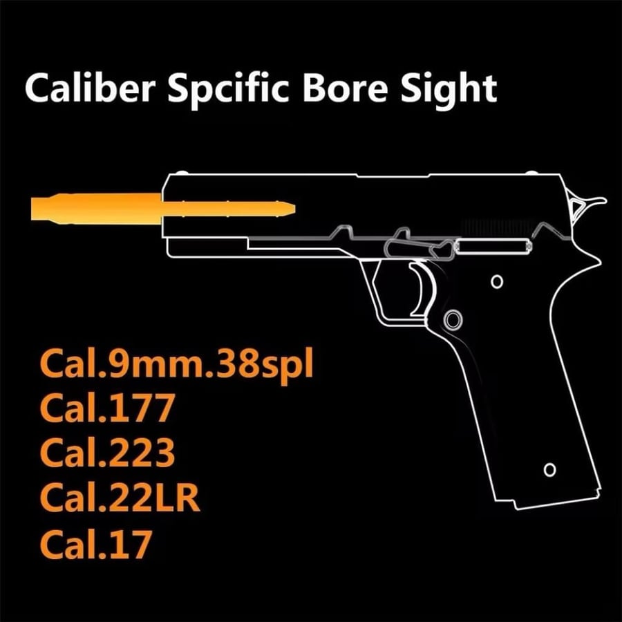The weapon weight laser is mounted on the outside of the barrel.
