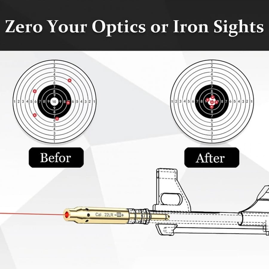 The weapon weight laser is mounted on the outside of the barrel.