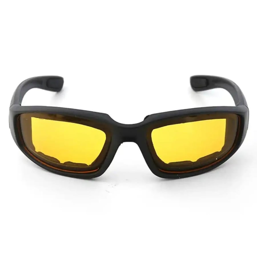 Eye protection glasses suitable for shooting or riding bicycles available with 3 different lenses