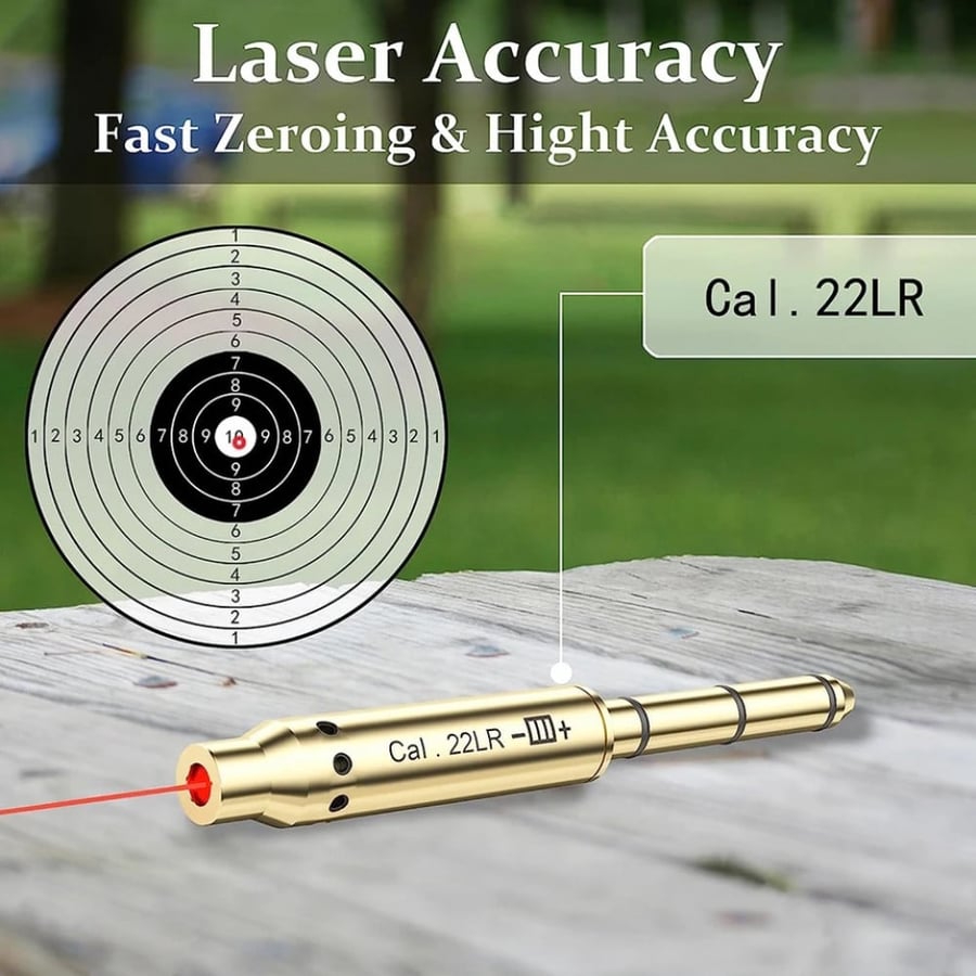 The weapon weight laser is mounted on the outside of the barrel.