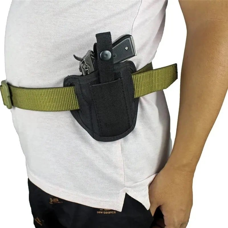 Holster tactical for carrying the pistol, attaches to the belt, secured