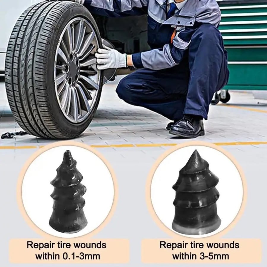 The smart and easy tire patch nail solves the crisis!