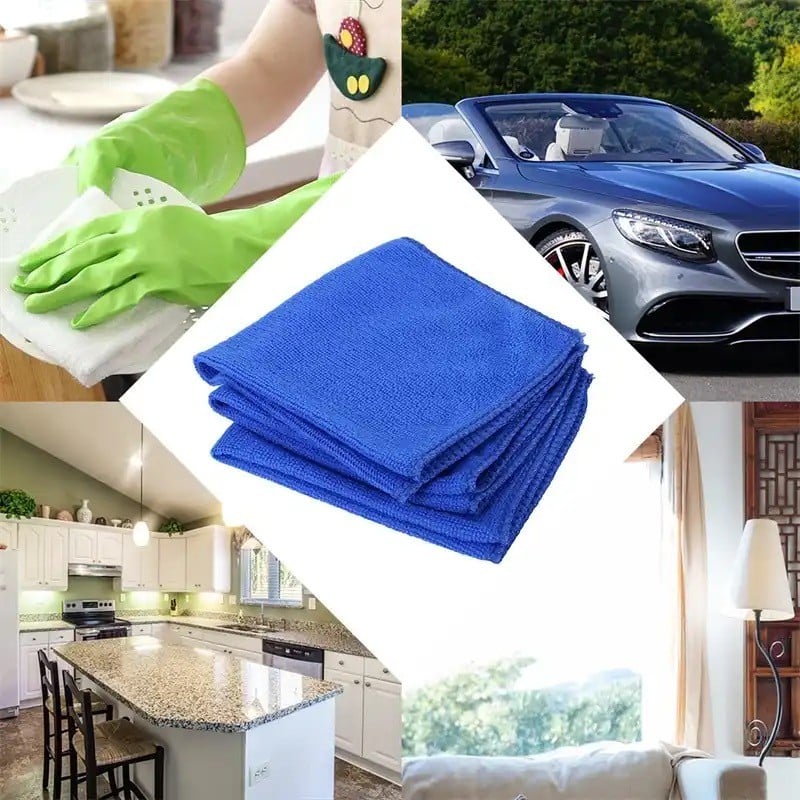 Very soft microfiber towel, versatile for wiping cars and cleaning against scratches