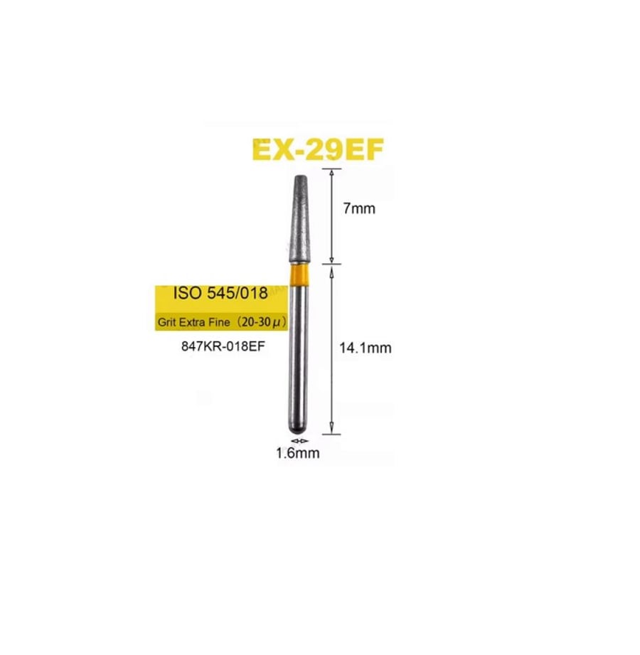 FG DIAMOND BUR  ISO:545/018- (pack of 5 ) - EX-29EF