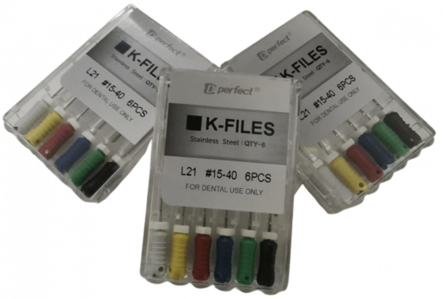 SS H Files(Hand)-Length:25mm #45-80/SHB25 (pack of 6 )