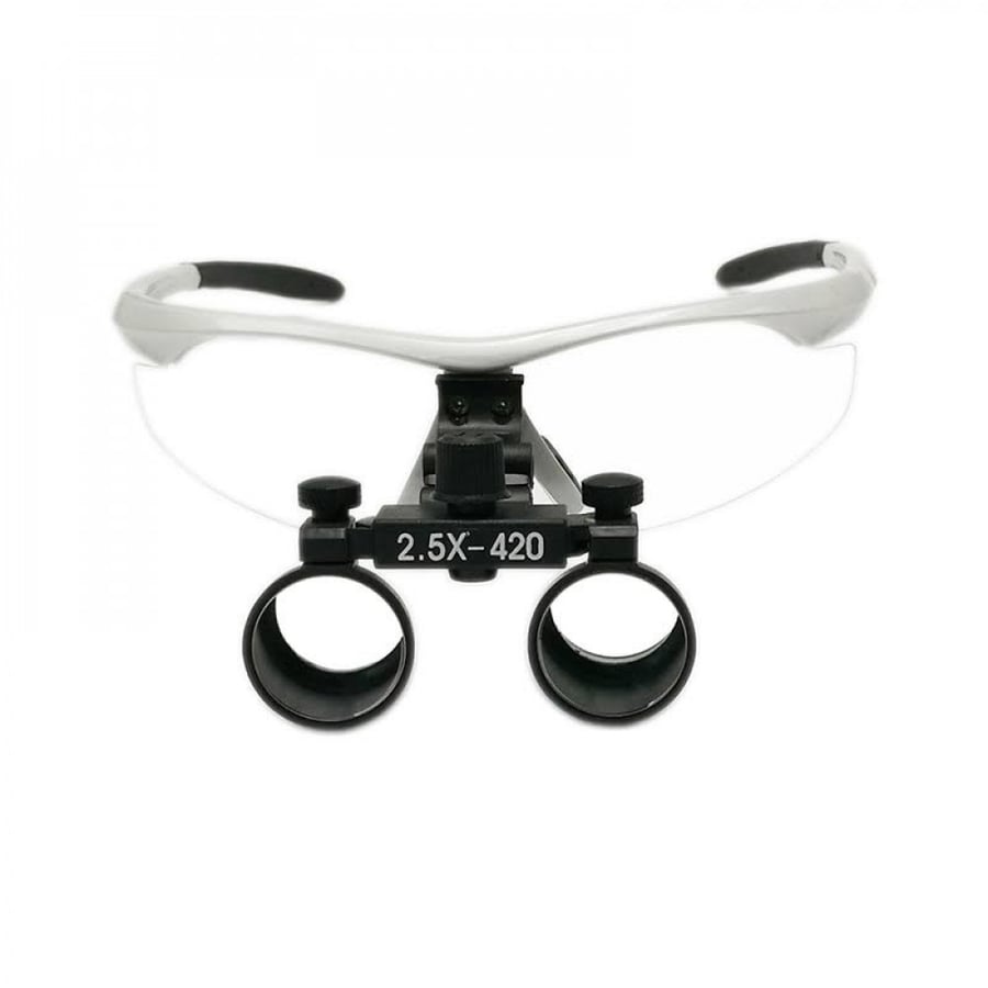 Loupes 2.5 magnification, plastic frame