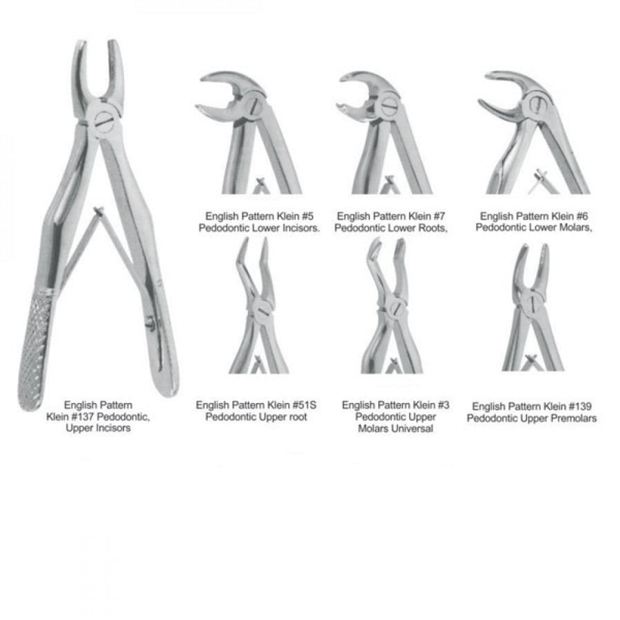 Extraction Forceps Pedo Kit/7