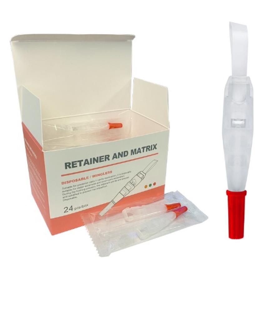 Disposable Adjustable Matrix Band System Red Mylar – With Wings Pack of 24 / DMB1207