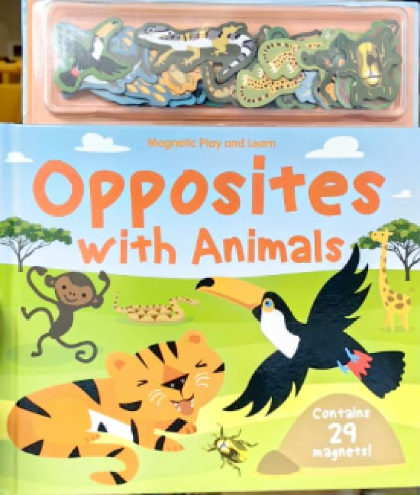 كتاب مغناطيس - oppisite with animal