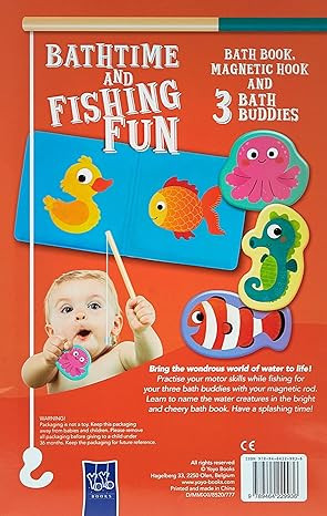 mermaid(Bathtime and Fishing Fun): Green box (cover mermaid) كتاب مقاوم للماء