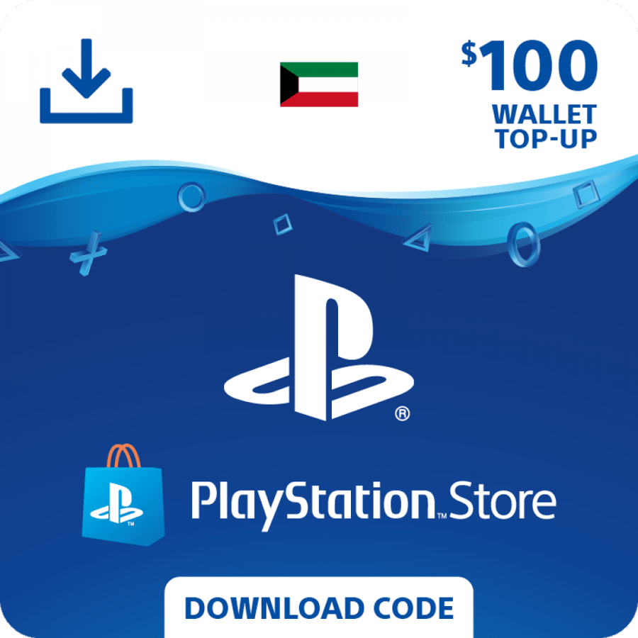 بطاقة بلايستيشن 100 دولار للمتجر الكويتي