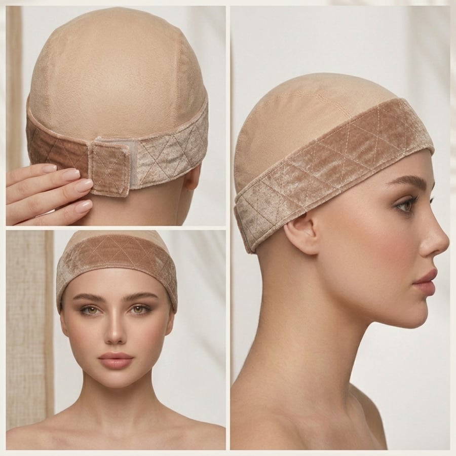 Cap with suede band