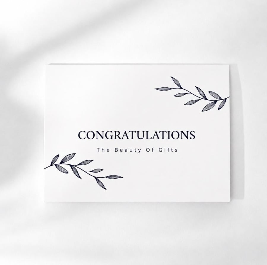 كرت اهداء CONGRATULATIONS