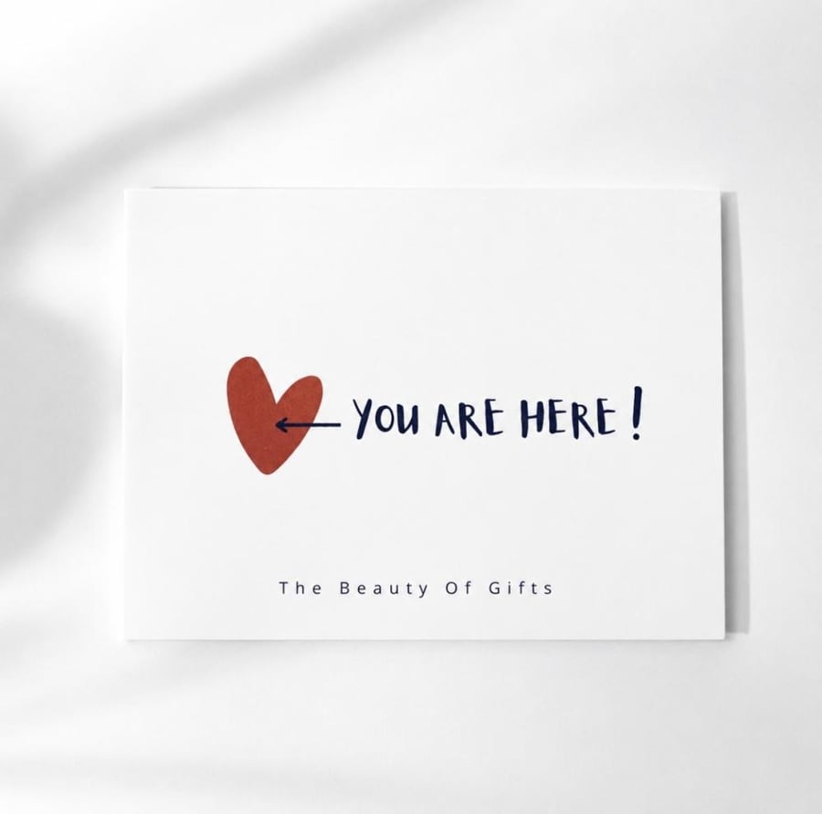 كرت اهداء YOU ARE HERE
