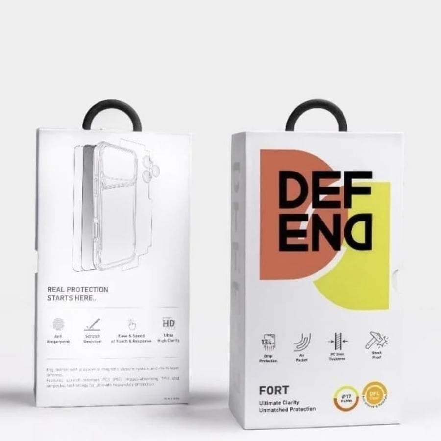 ديفند – DEFEND بكج الحماية المتكامل لآيفون (4 في 1) معتمد من Apple