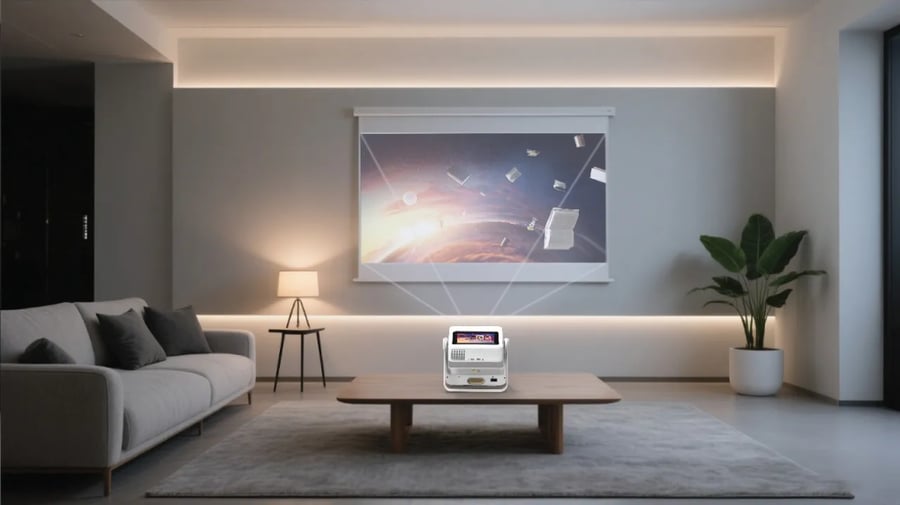 بروجكتر بدقة 4K مع شاشة لمس مدمجة وأندرويد جرين ليون 12 - Green Lion Orion 2 Smart Projector