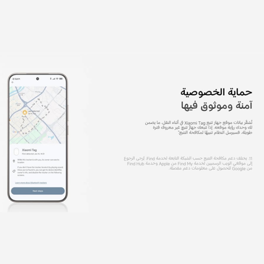 أداة تعقب شاومي تاق أربع قطع BHR08SKGL - أبيض