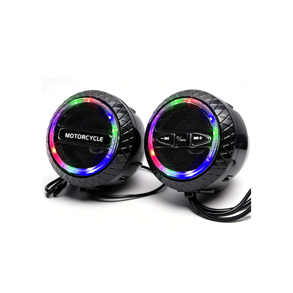 سماعات دراجة نارية مقاومة للماء MT-188 مع إضاءة RGB