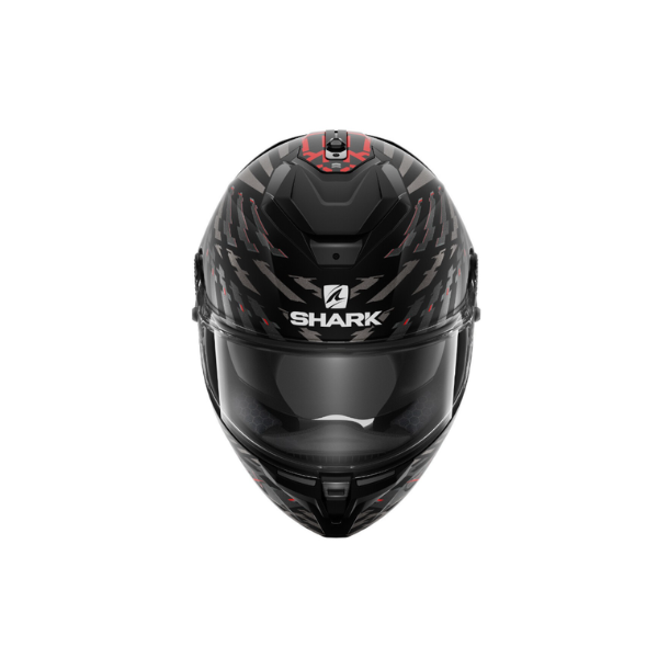 خوذة شارك FF SPARTAN GT E-BRAKE Mat اسود احمر