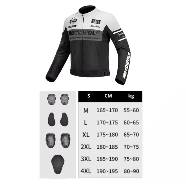 جاكيت موتولف JM1-B ابيض
