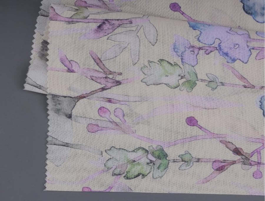 Cotton fabric with floral pattern (70000)