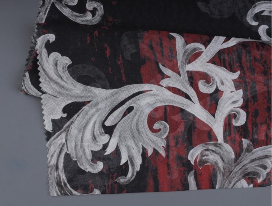Cotton fabric, digital voile (44812)