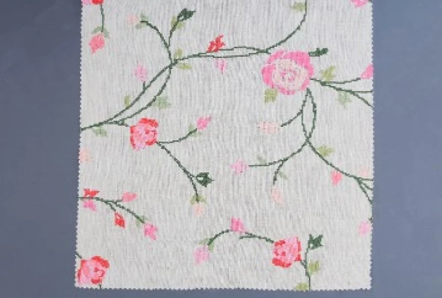 Indian embroidered fabric