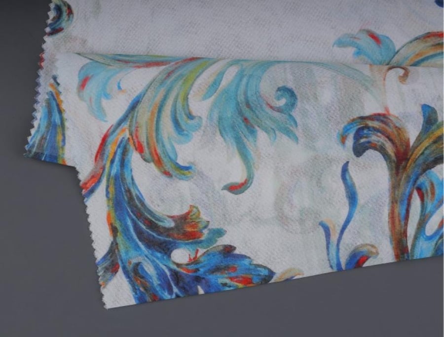 Cotton fabric, digital voile (44812)