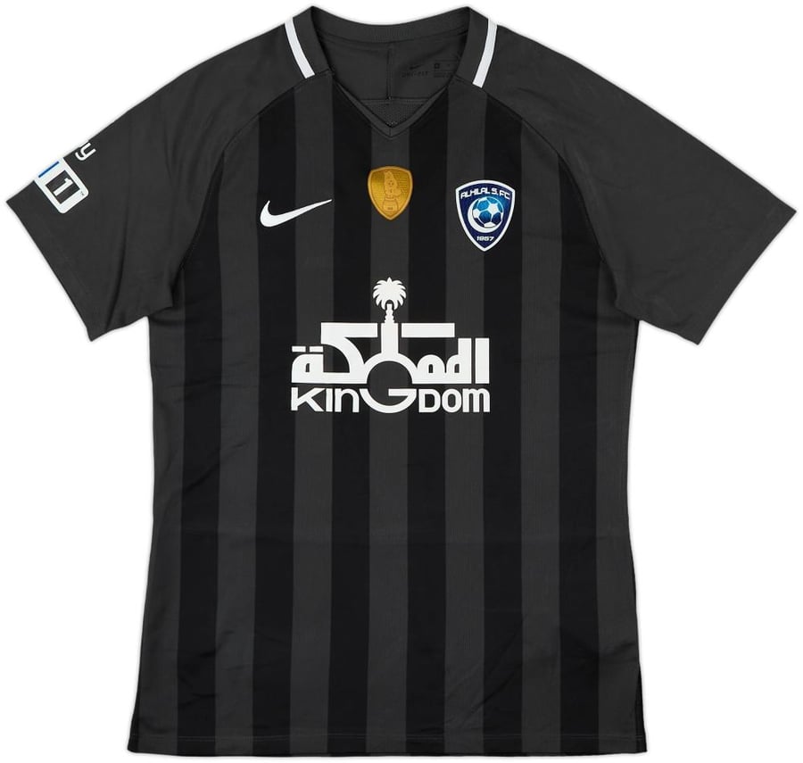 تيشيرت الهلال السعودي الثالث 2018-2019 الأسود والرمادي من لحظة تذكار