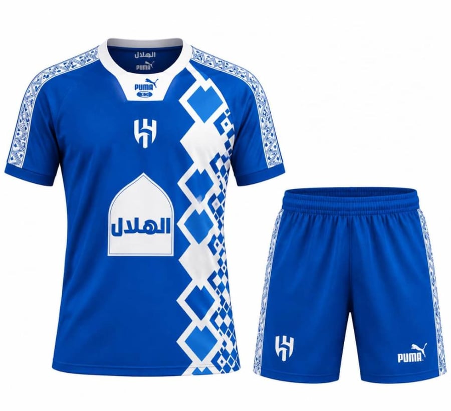 طقم الهلال السعودي الكلاسيكي إصدار ذكرى التأسيس الـ69 متجر لحظة تذكار