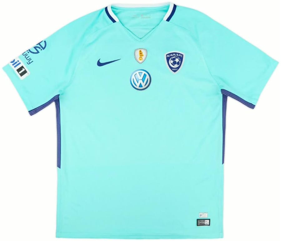 تيشيرت الهلال السعودي الاحتياطي السماوي لموسم 2017-2018 من لحظة تذكار