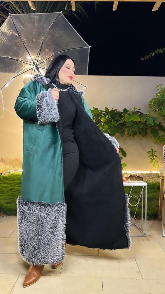 فروة نسائية ملكية فاخرة شتوية