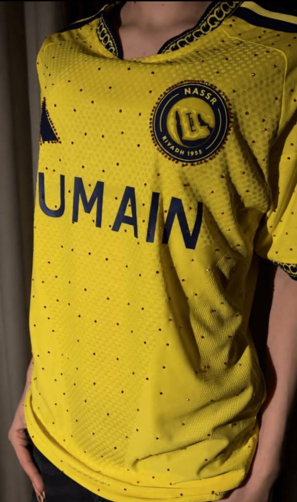 بكج تيشيرتات النصر السعودي الأصفر والكحلي بالكريستال 2027