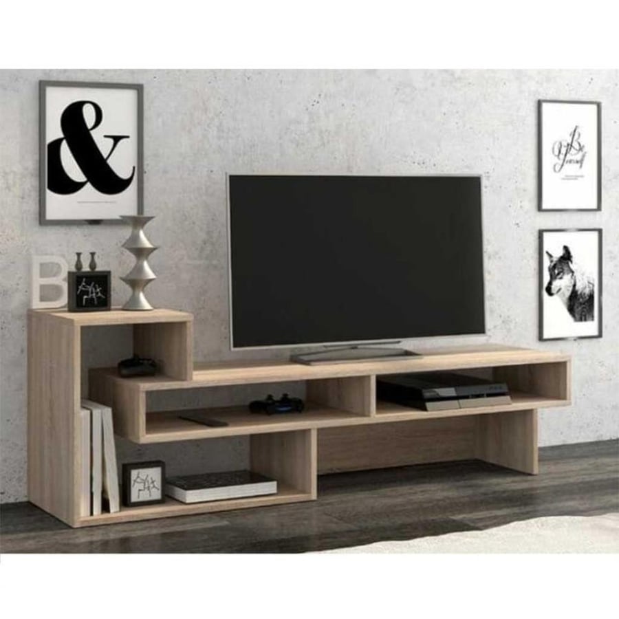 طاولة تلفاز ام دي اف بيج - 160×40×55 سم