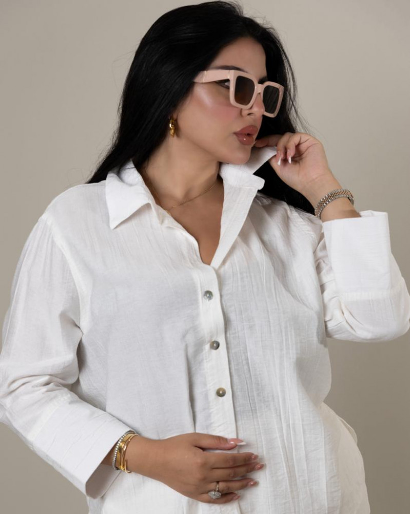 Linen two-piece suit
