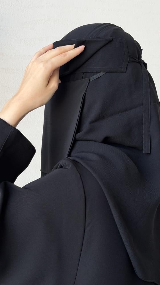 نقاب إسلامي طبقتين شيفون