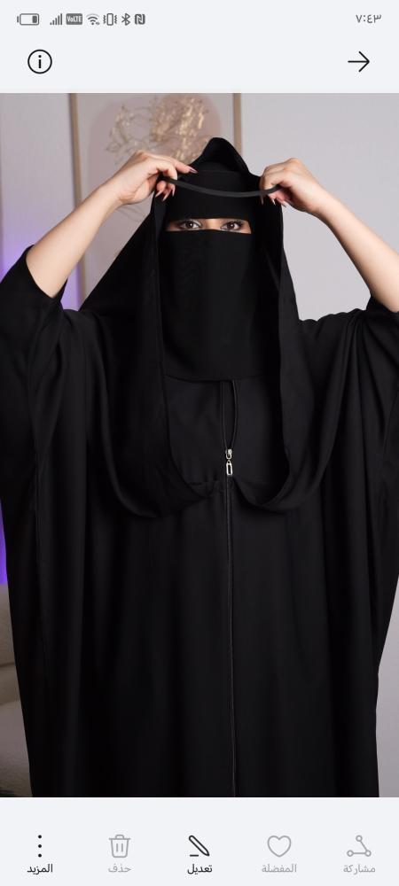 2 in 1 abaya with sleeves (plain)
